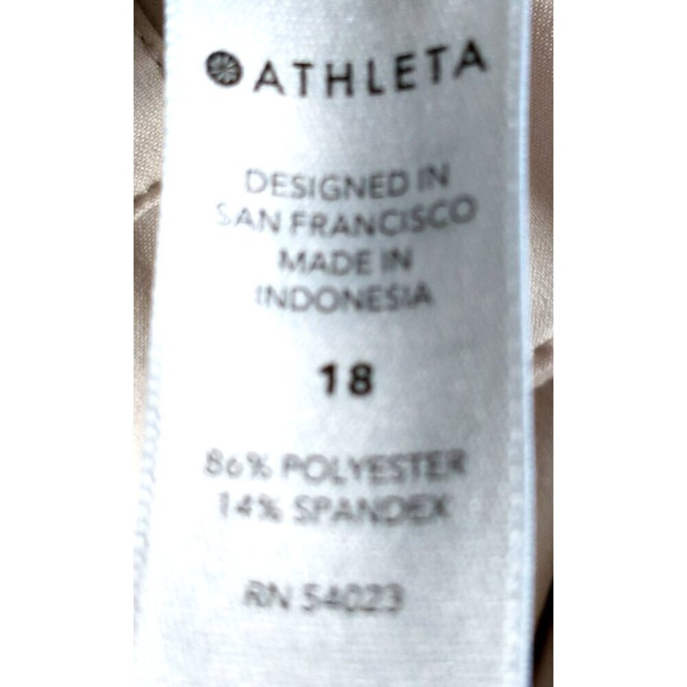 Athleta Skyline Pant II Women's Paperbag Waist Belted Beige Pockets - 18 - Picture 9 of 9